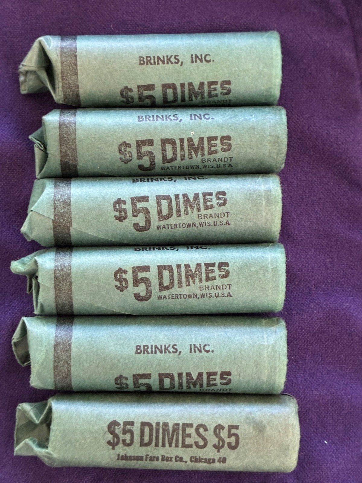 6 Roosevelt and Mercury Dimes 1964-1940\'s-stored away for yearsNOTSOLDASLOT