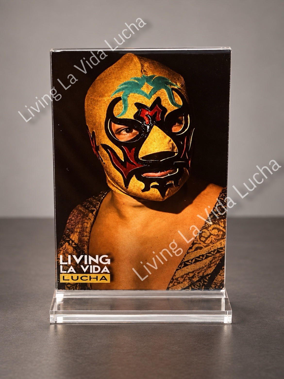 Mil Mascaras 4”x6” Print With Acrylic Display Lucha Libre Wrestling Mil Mascaras 4”x6” Print With Acrylic Display Lucha Libre Wrestling