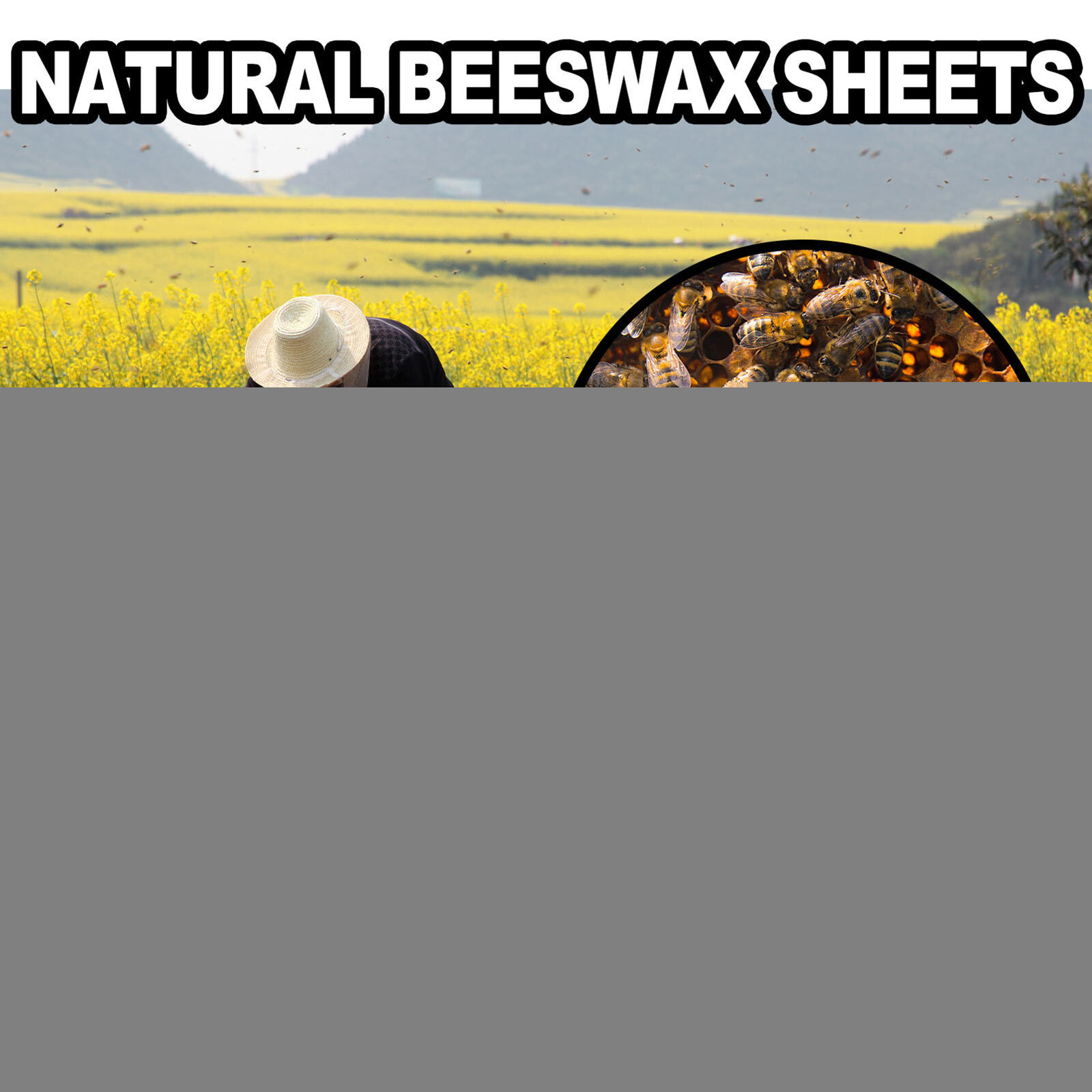10 Pcs Beeswax Foundation Sheets Beeswax Candle Making Natural Wax Foundation
