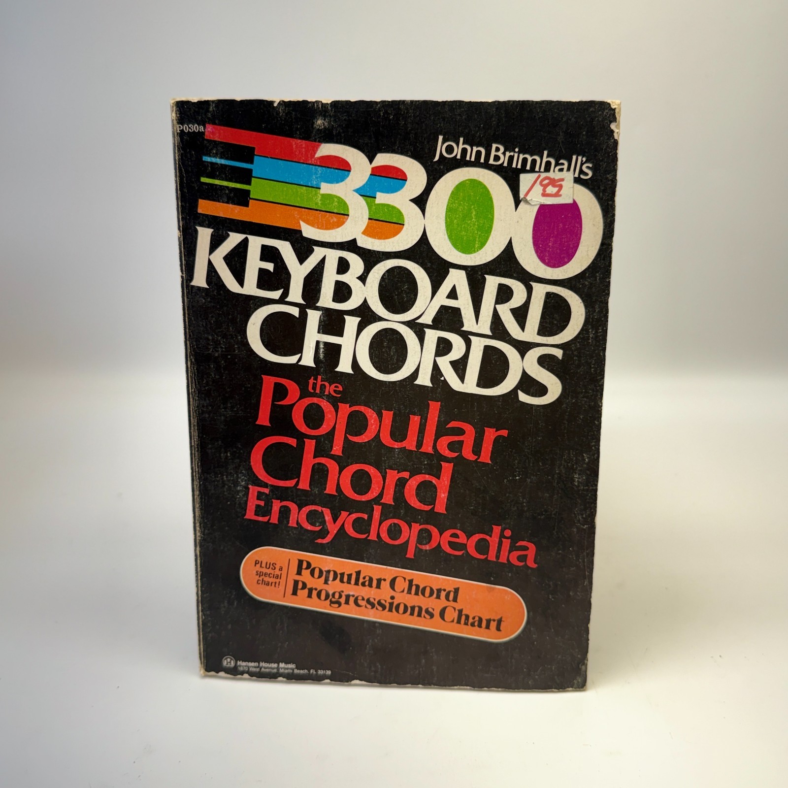 Vintage John Brimhall\'s 3300 Keyboard Chords Popular Chord Encyclopedia Sheet