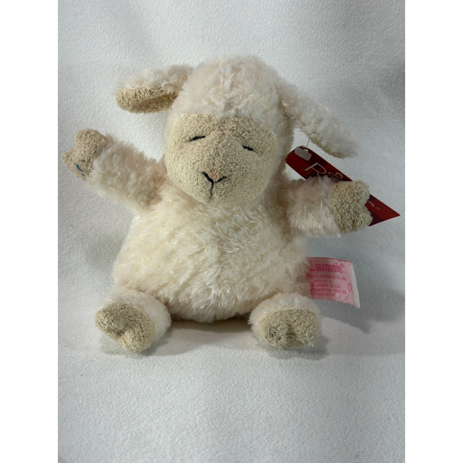 Russ Berrie Lammie Plush Lamb Stuffed Animal Cream Tan 27735 NWT