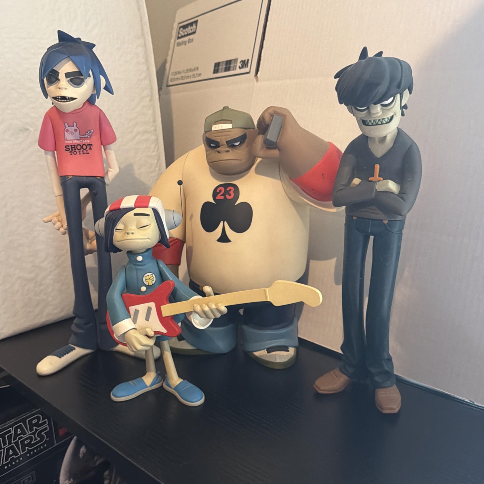 GORILLAZ KidRobot Black Edition Set - Out of Boxes GORILLAZ KidRobot Black Edition Set - Out of Boxes