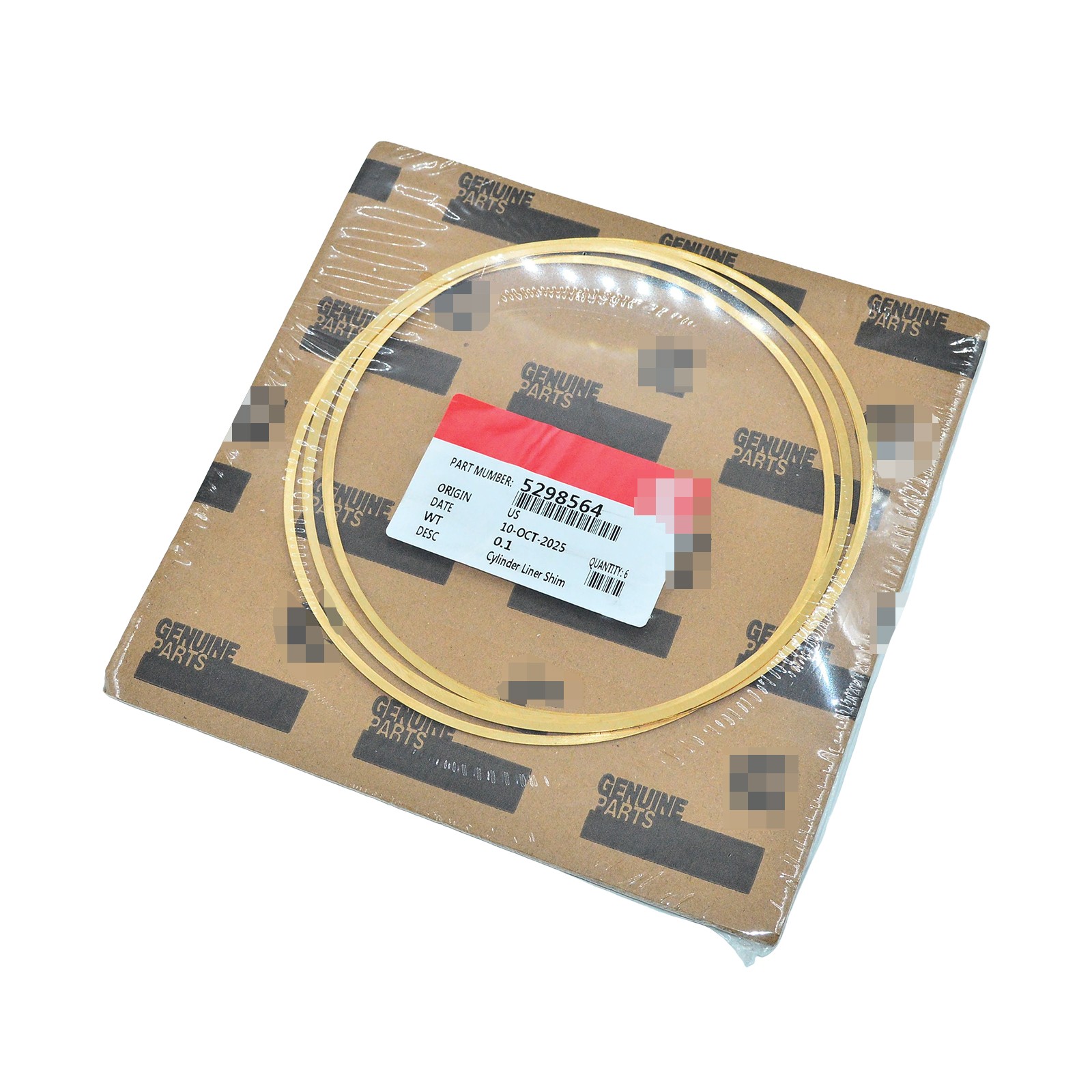 Shim -Liner .020 Counterbore Shim Fit Cummins ISX 1997-2015 5298564 New Shim -Liner .020 Counterbore Shim Fit Cummins ISX 1997-2015 5298564 New