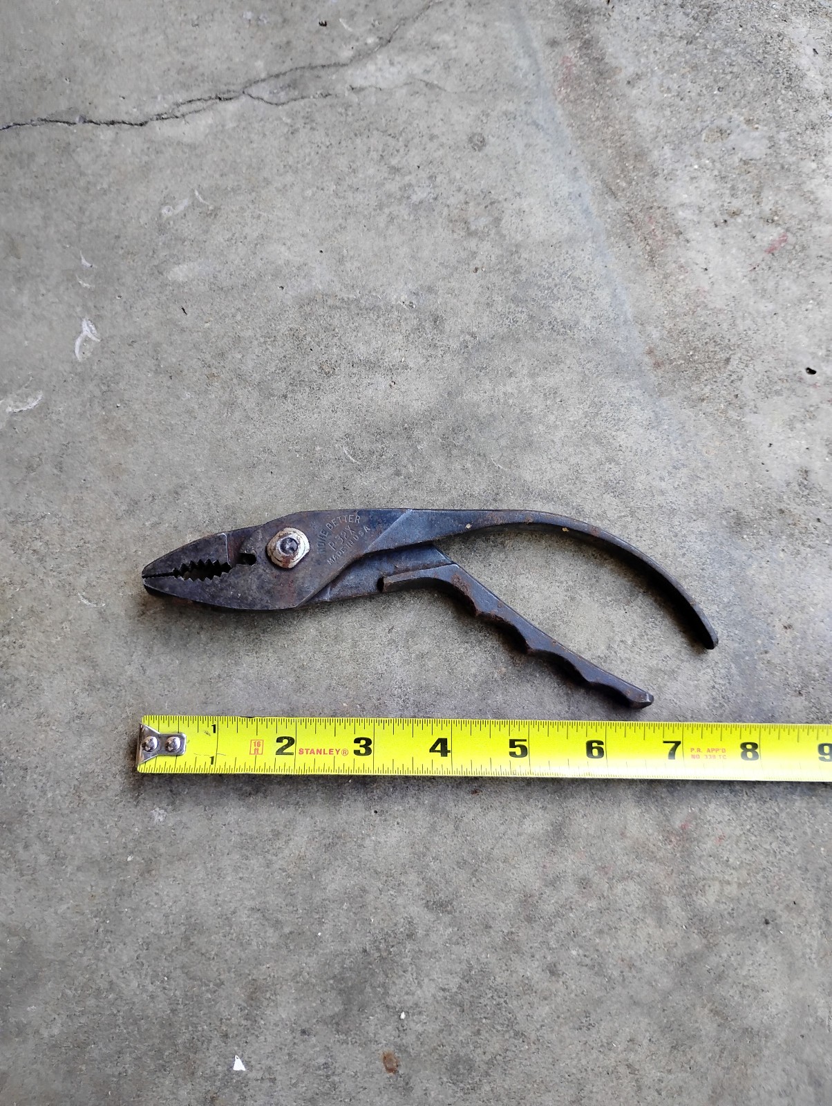 Vintage None Better P-32X Pistol Grip Slip Joint Pliers Vintage None Better P-32X Pistol Grip Slip Joint Pliers