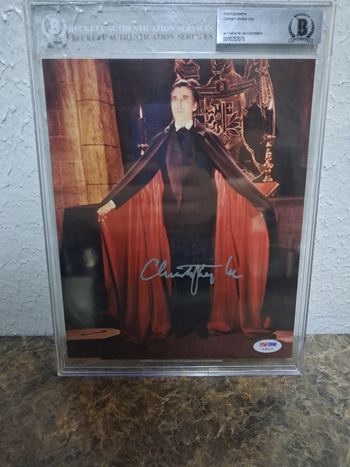 Christopher Lee Signed 8x10 Photograph Dracula Autograph W COA Christopher Lee Signed 8x10 Photograph Dracula Autograph W COA