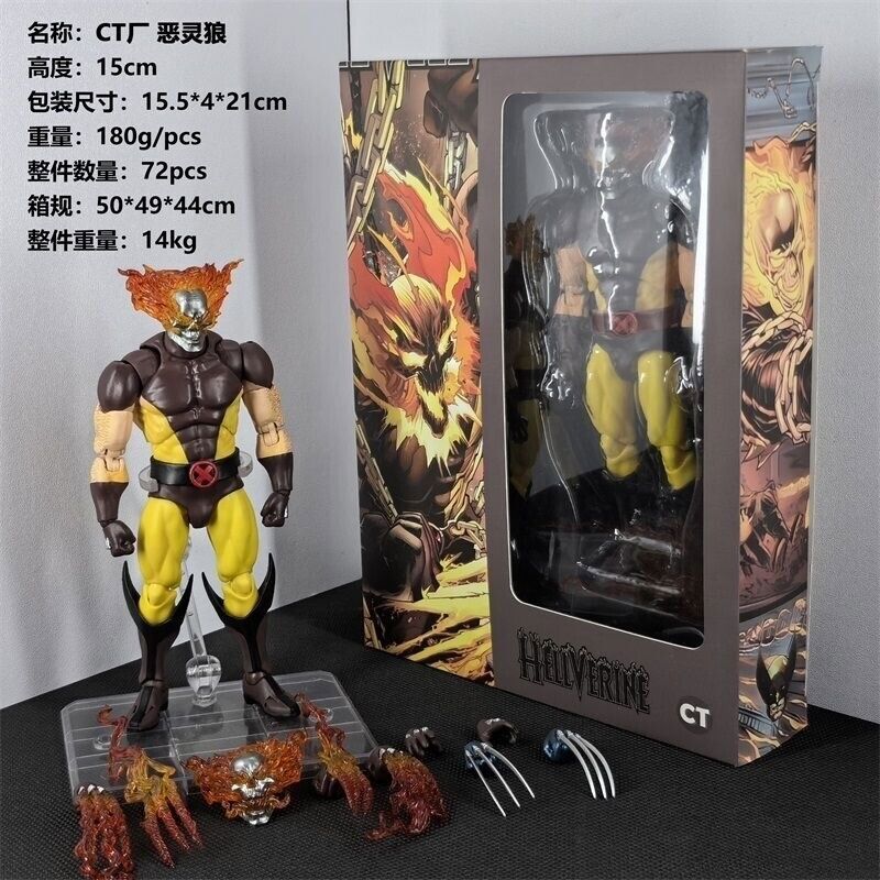 US Stock CT Toys Wolverine Hellverine Action Figure Limited Edition Model Toys