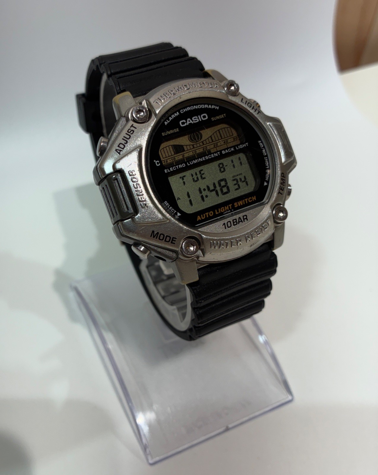 Vintage Casio Protrek PRT-110 Module 1482 Digital Thermometer Watch Tested Worki Vintage Casio Protrek PRT-110 Module 1482 Digital Thermometer Watch Tested Worki