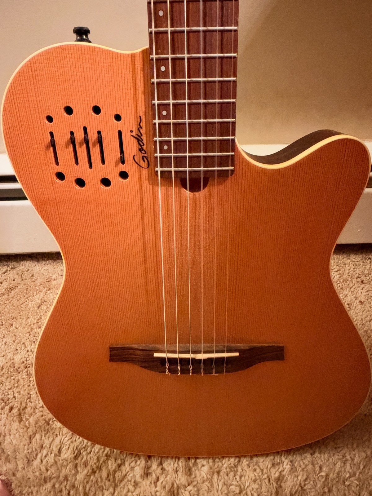 Godin Multiac Nylon Encore Acoustic-Electric 6-String Natural w/ Bag Godin Multiac Nylon Encore Acoustic-Electric 6-String Natural w/ Bag