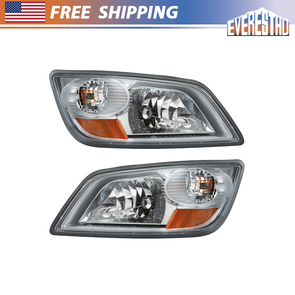 1Pair Set Fit For Hino 2006-2019 Truck Headlight Assembly Silver Grey All Bulbs 1Pair Set Fit For Hino 2006-2019 Truck Headlight Assembly Silver Grey All Bulbs