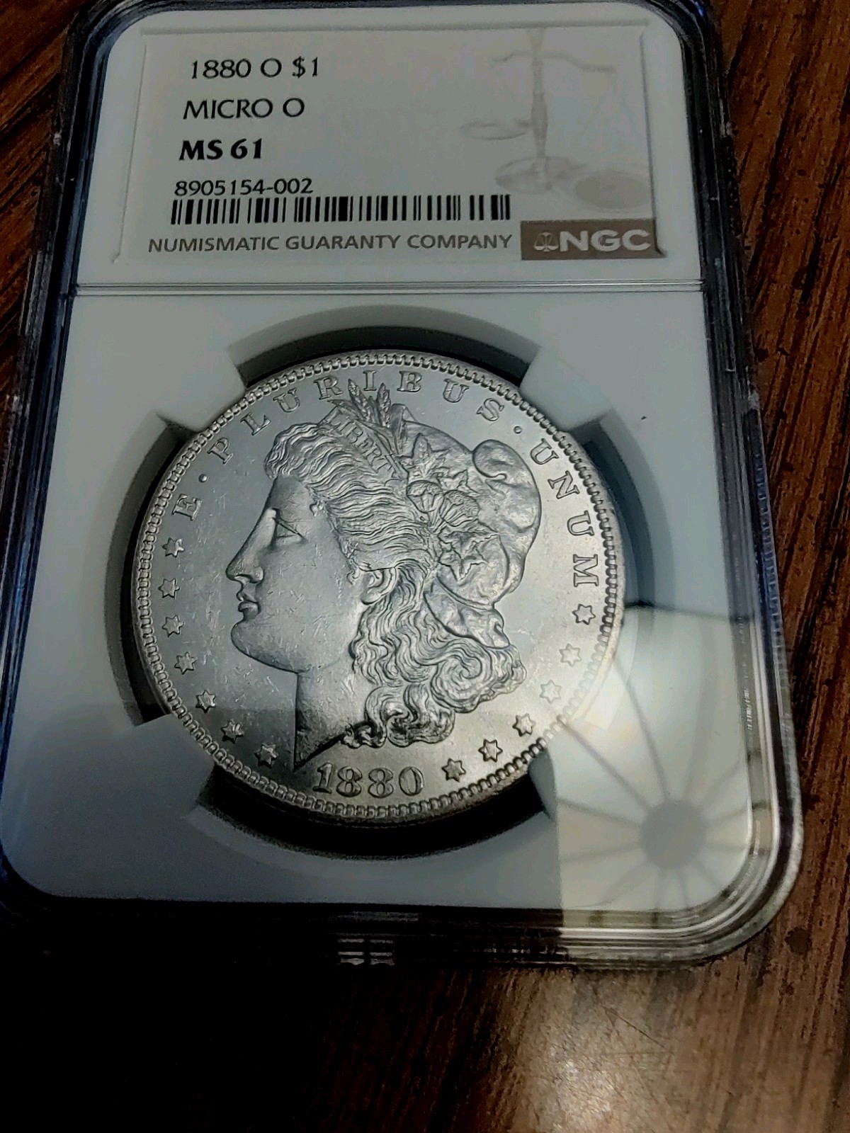 1880 O Morgan Dollar Micro o MS 61