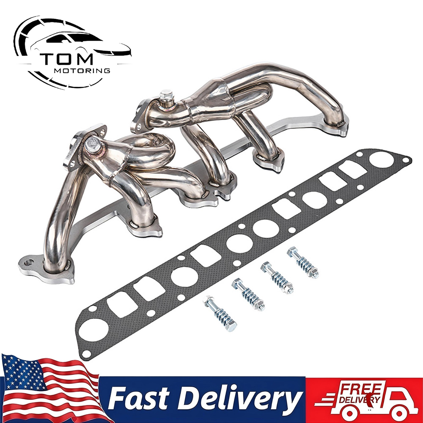 For 2001-2006 Wrangler TJ SUV 4.0L AMC Stainless Steel Exhaust Manifold Headers