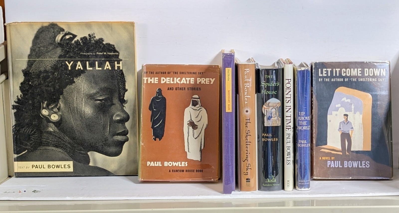 PAUL BOWLES Collection HCDJ First Edition Novels Yallah Let It Come Down PAUL BOWLES Collection HCDJ First Edition Novels Yallah Let It Come Down