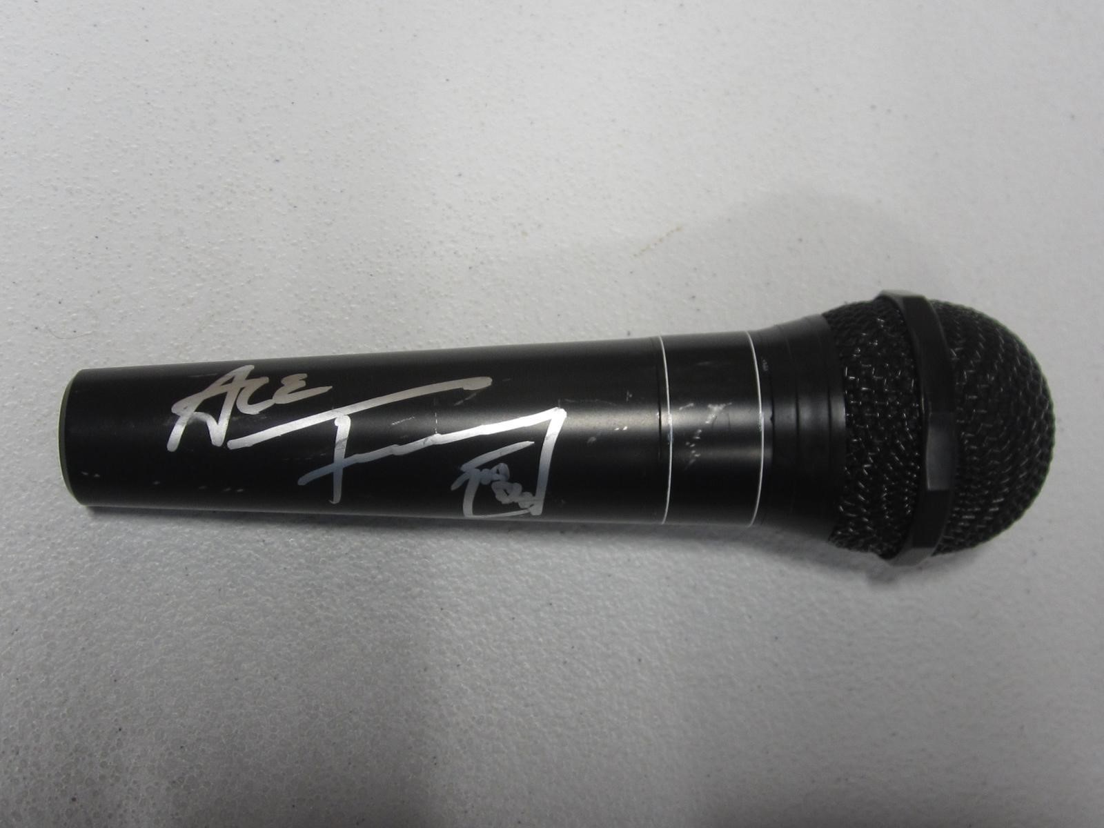 🔥RARE🔥ACE FREHLEY HAND SIGNED MICROPHONE COA CERT3232364 KISS