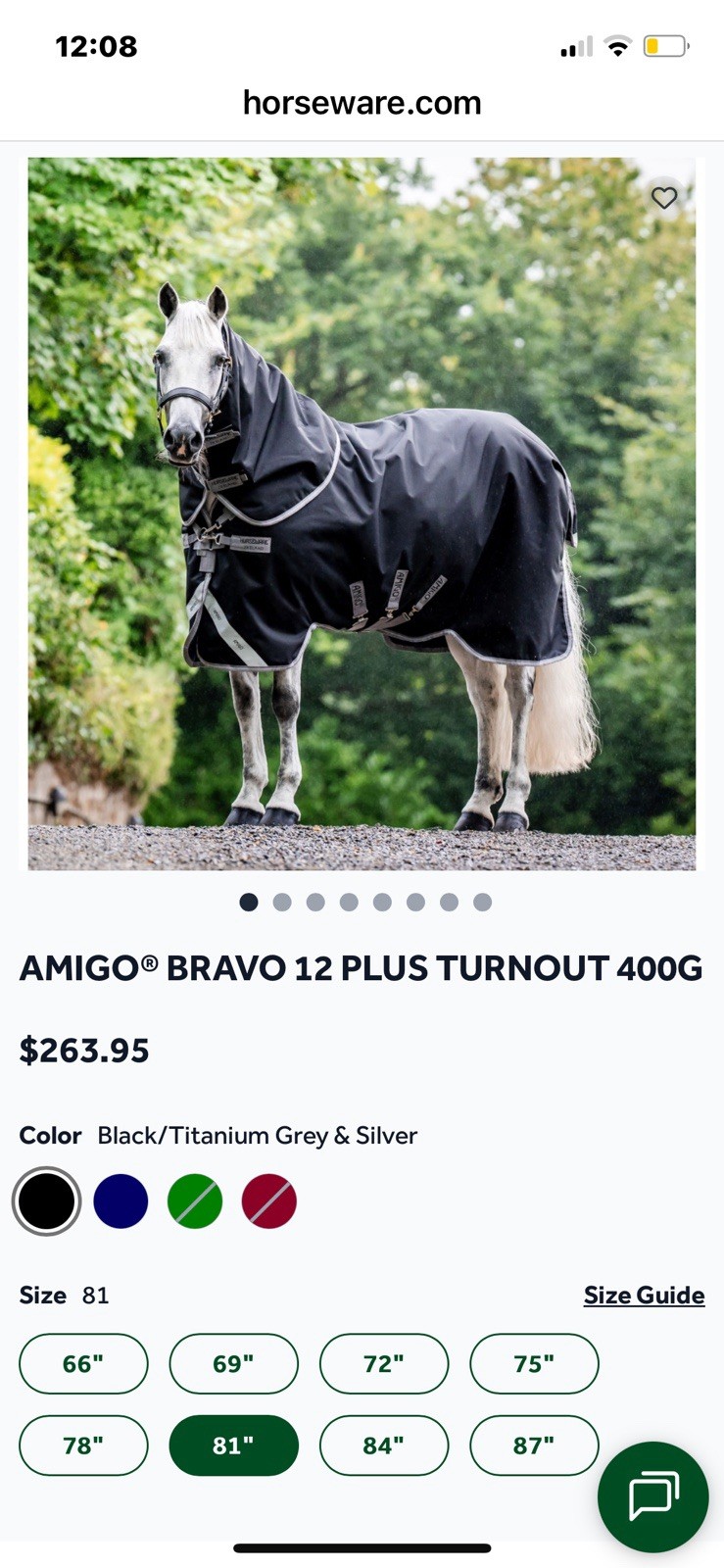 Horseware Amigo Bravo 12 Plus400g 81 Inch AARP74 Horseware Amigo Bravo 12 Plus400g 81 Inch AARP74