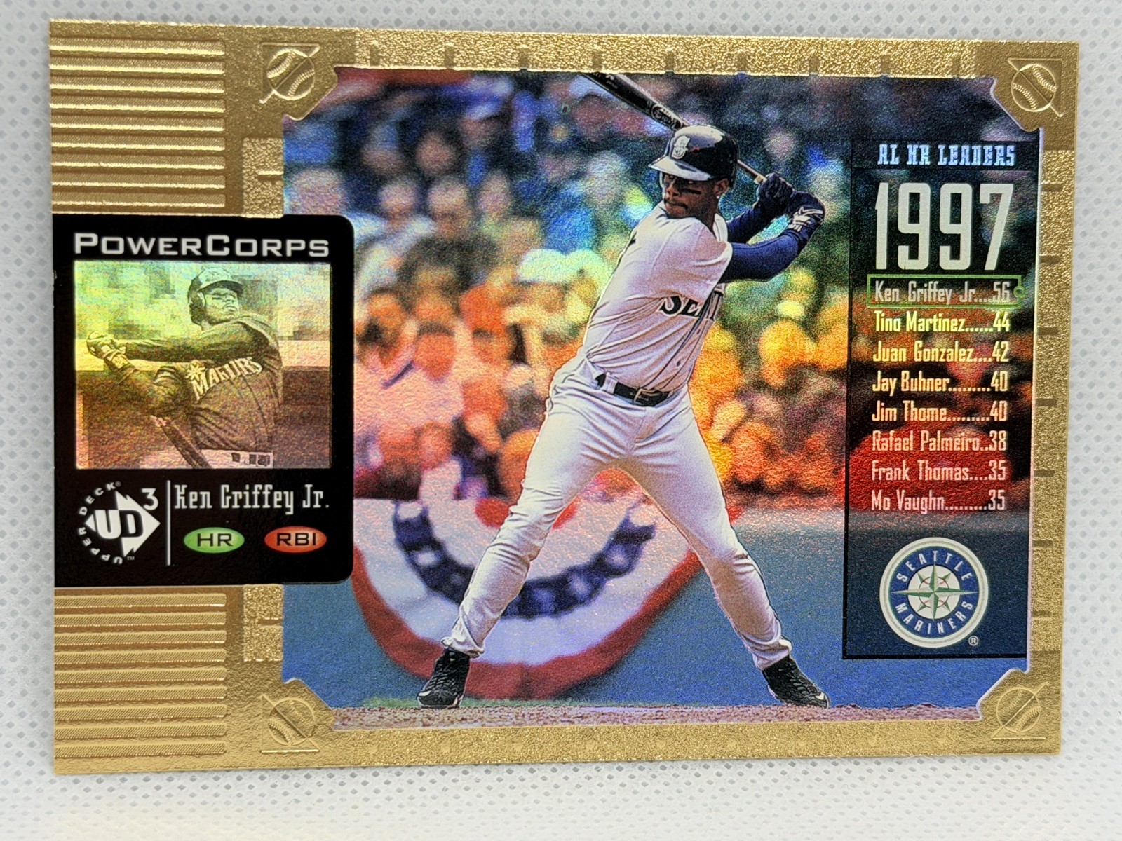 1998 Upper Deck UD3 Ken Griffey Jr. Rainbow Power Corps RB60 Mariners HOF SP
