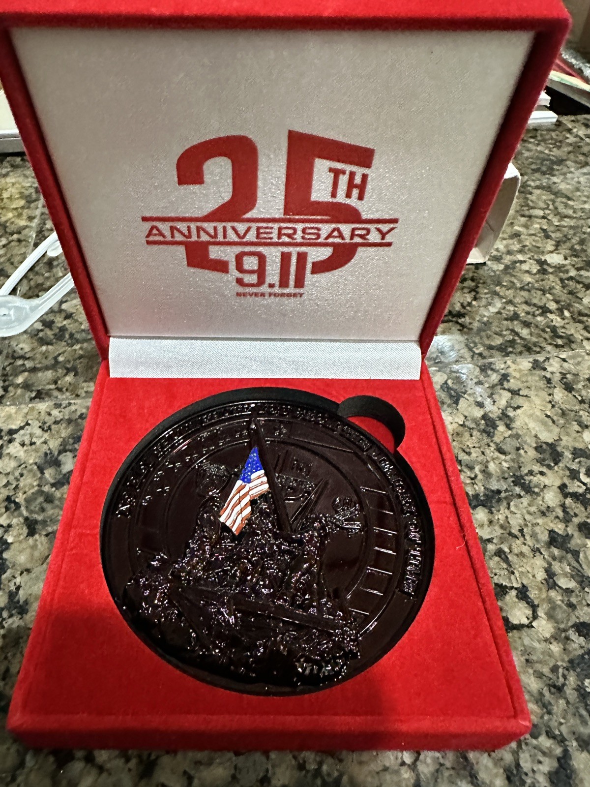 9/11 25th Anniversary WTC FDNY NYPD PAPD Mack Designs 3.25in Challenge Coin