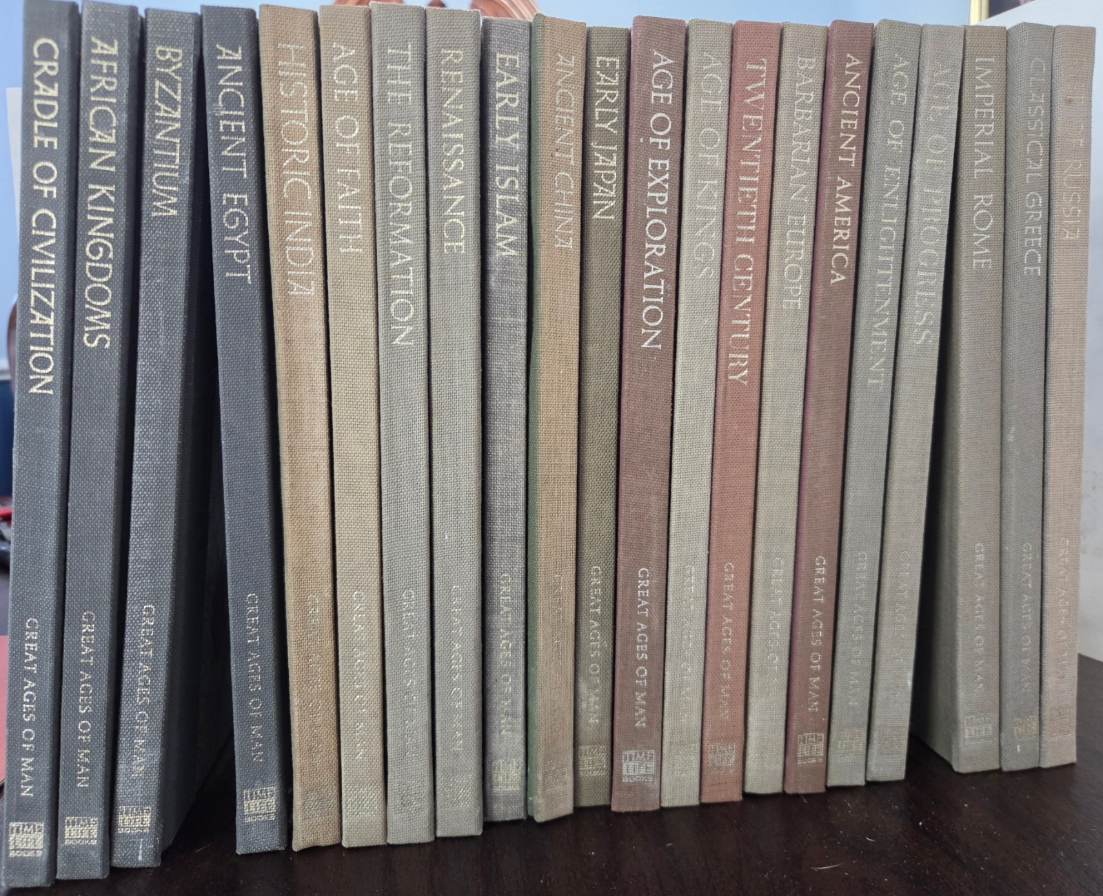Time Life Great Ages of Man Complete 21 Vol Book Set History Vintage Hardcover Time Life Great Ages of Man Complete 21 Vol Book Set History Vintage Hardcover