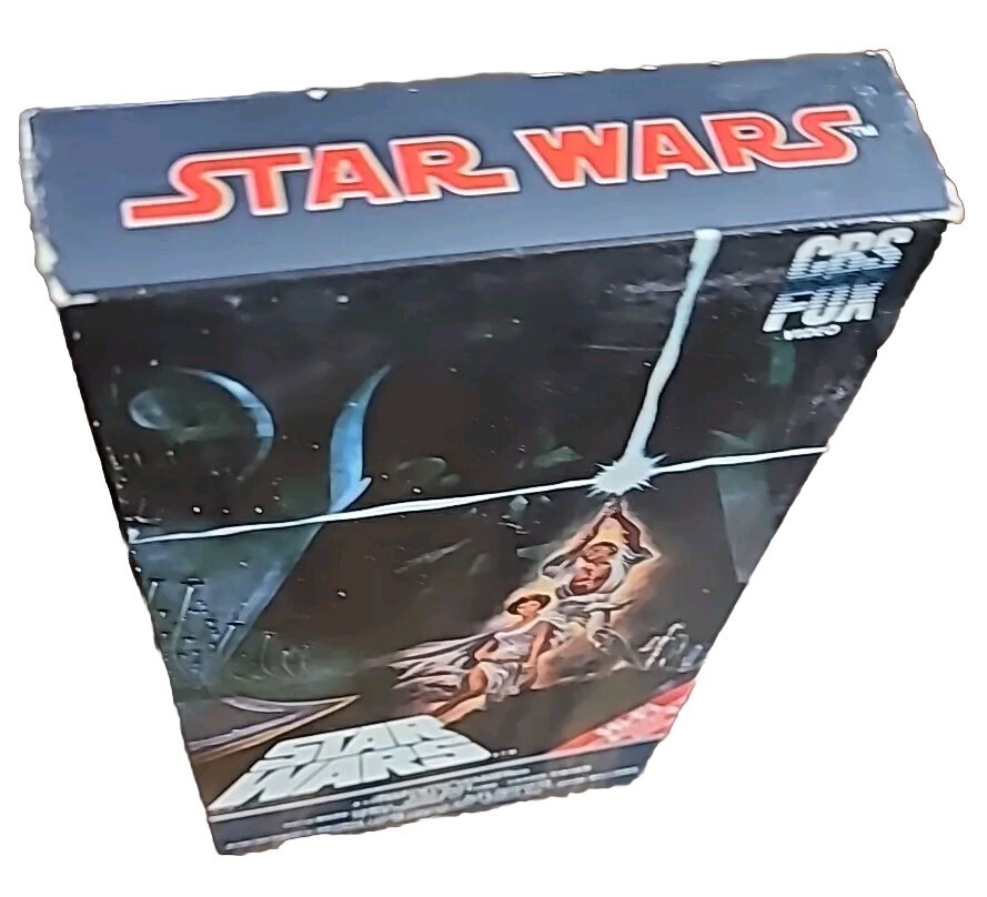 Vintage 1977 STAR WARS VHS MOVIE 1984 CBS FOX VIDEO RELEASE RED LABEL 