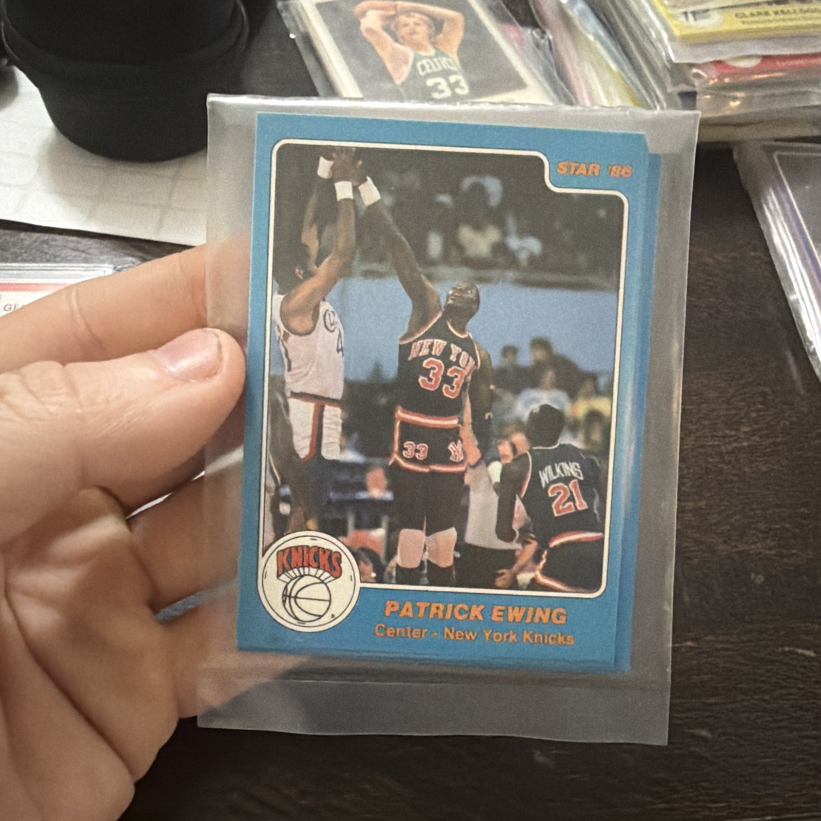 1985 1986 Star New York Knicks Sealed BAG BAGGIE TEAM Set Patrick Ewing RC RARE 1985 1986 Star New York Knicks Sealed BAG BAGGIE TEAM Set Patrick Ewing RC RARE