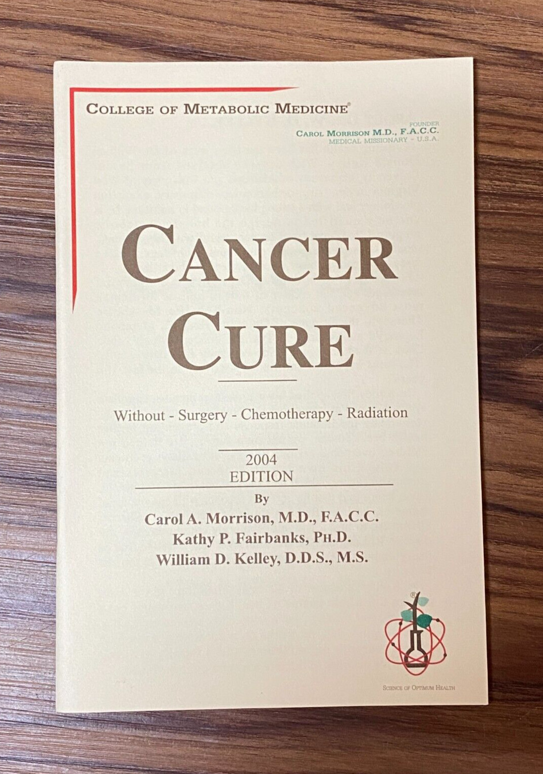 Vtg Dr. William Kelley Handbook CANCER CURE Without Surgery Chemo Radiation