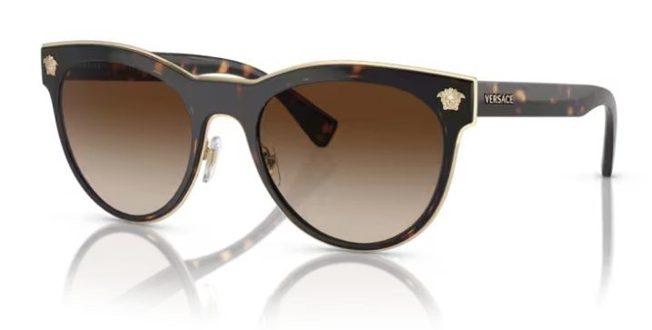 Versace 0VE2198 125213 54mm Women\'s Dark Havana/Brown Gradient sunglasses