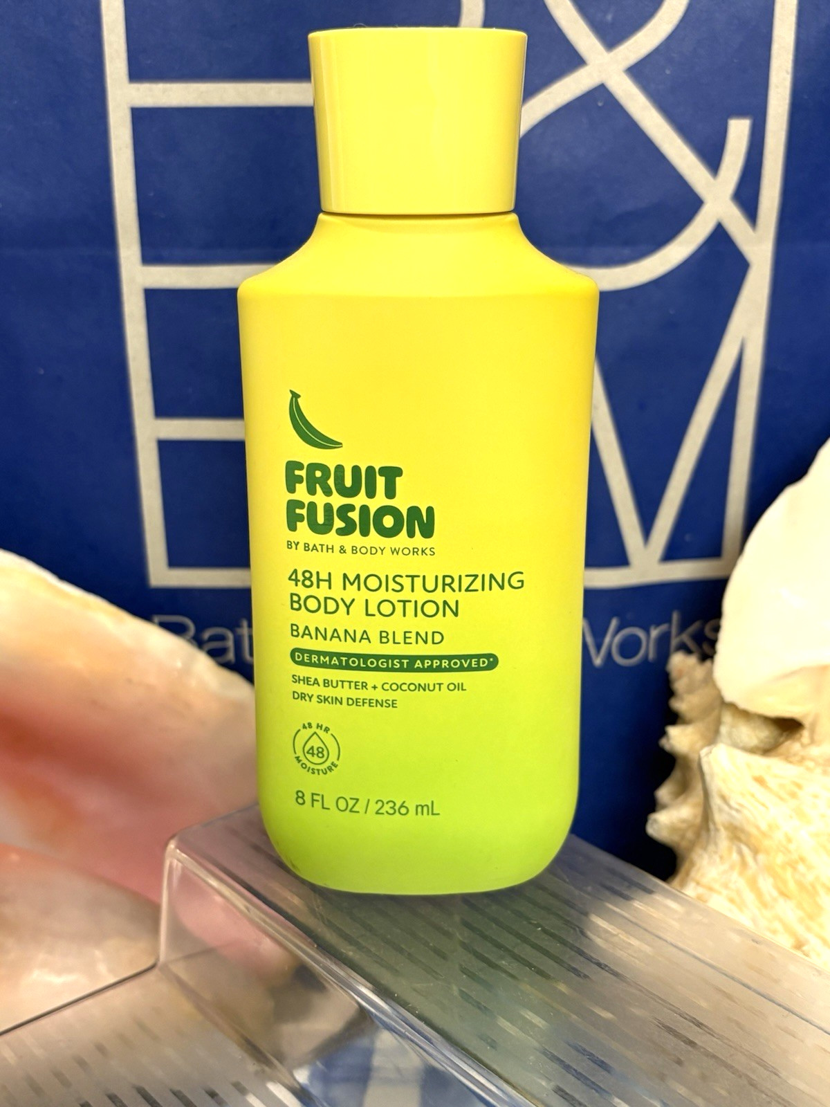 NEW Bath & Body Works FRUIT FUSION BANANA BLEND 48 HR Moisture Body Lotion 8 oz NEW Bath & Body Works FRUIT FUSION BANANA BLEND 48 HR Moisture Body Lotion 8 oz