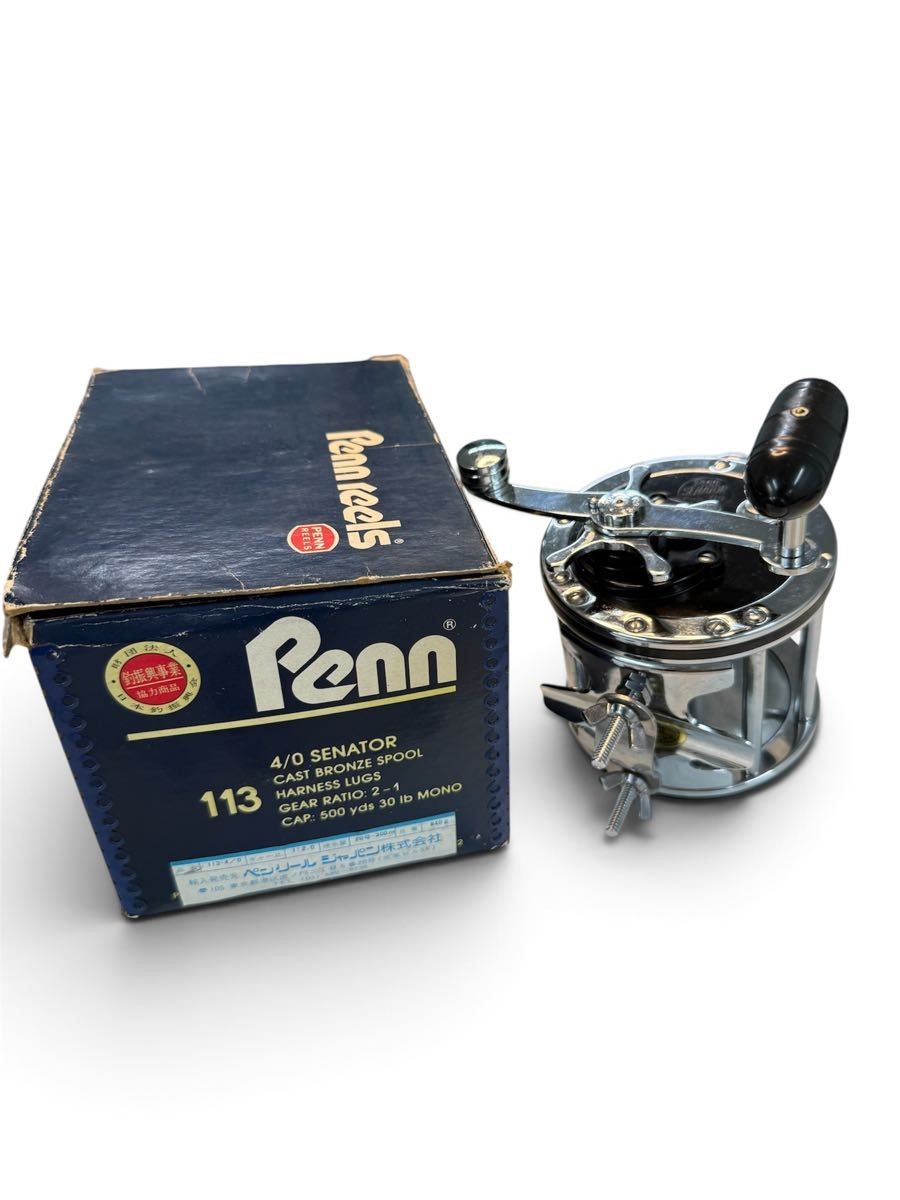 PENN Senator 113 4/0 Conventional Fishing Reel Vintage Box Unused Old Stock PENN Senator 113 4/0 Conventional Fishing Reel Vintage Box Unused Old Stock