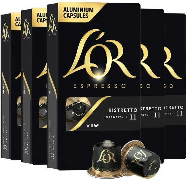 LOR Espresso Coffee Ristretto 11, L\'OR BARISTA & Nespresso, 50 Pods, 12/19/2026
