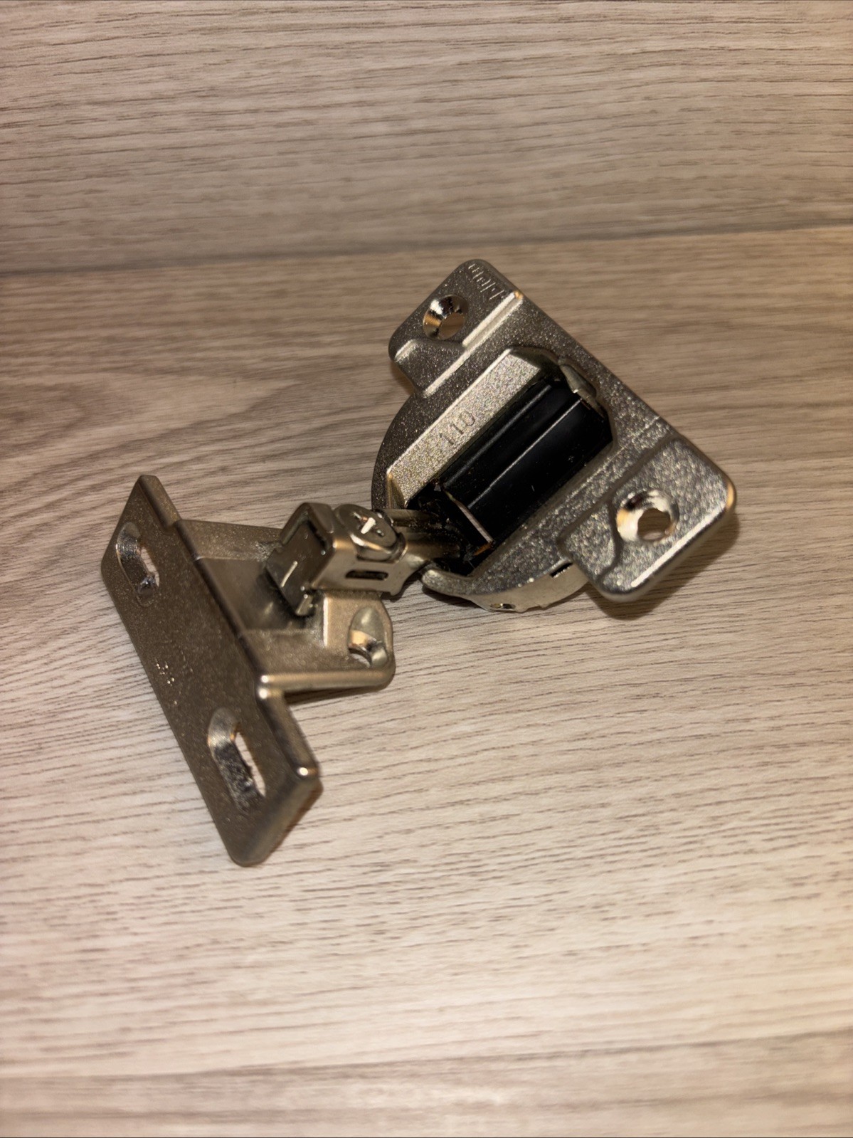 Blum COMPACT 110° Hinge 30.310-11.02 Nickel With 130.216-01 Plate 1-5/8\ Blum COMPACT 110° Hinge 30.310-11.02 Nickel With 130.216-01 Plate 1-5/8\