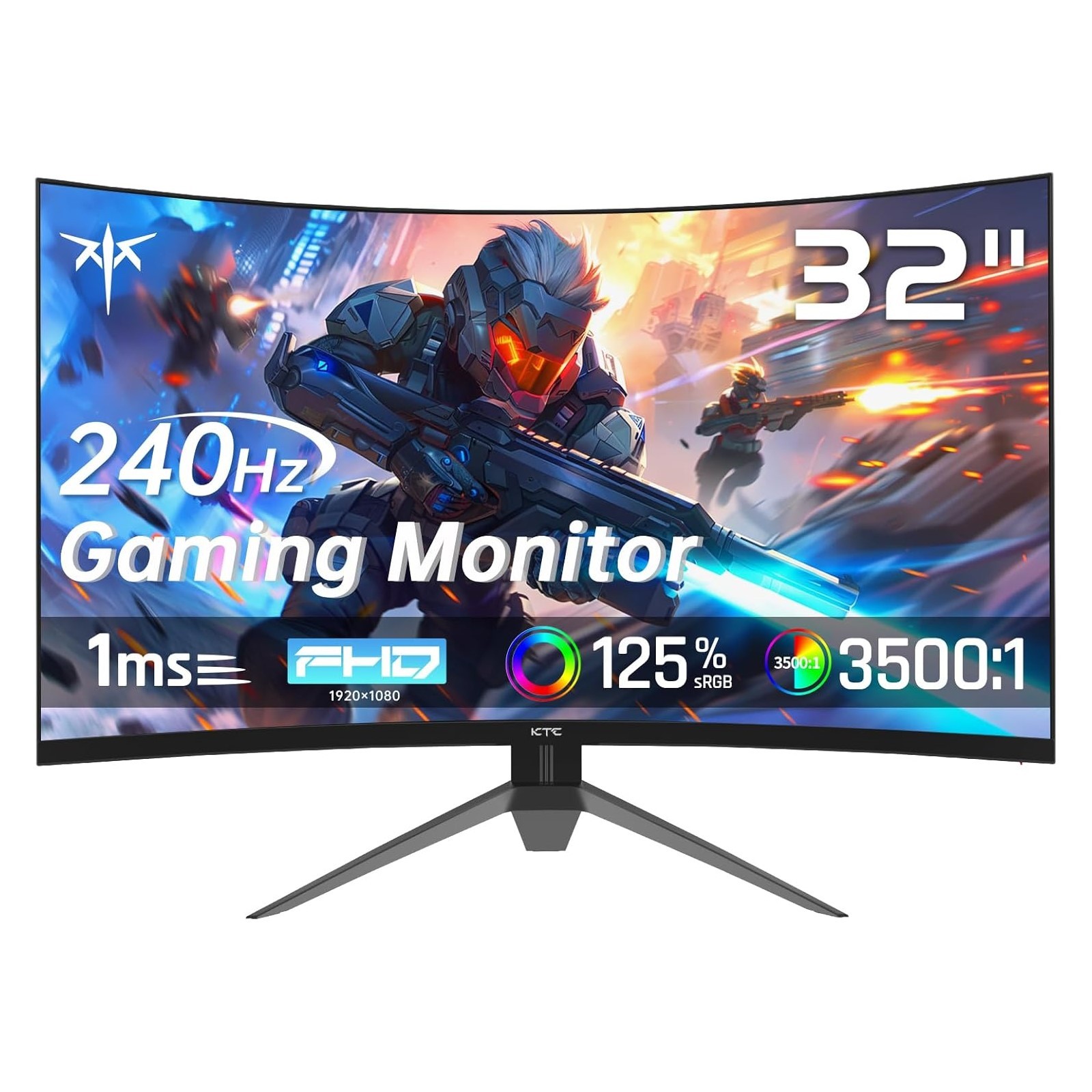 KTC H32S17F 32'' 240Hz Curved Gaming Monitor FHD 1080P 1500R HDR Gaming Monitor KTC H32S17F 32'' 240Hz Curved Gaming Monitor FHD 1080P 1500R HDR Gaming Monitor