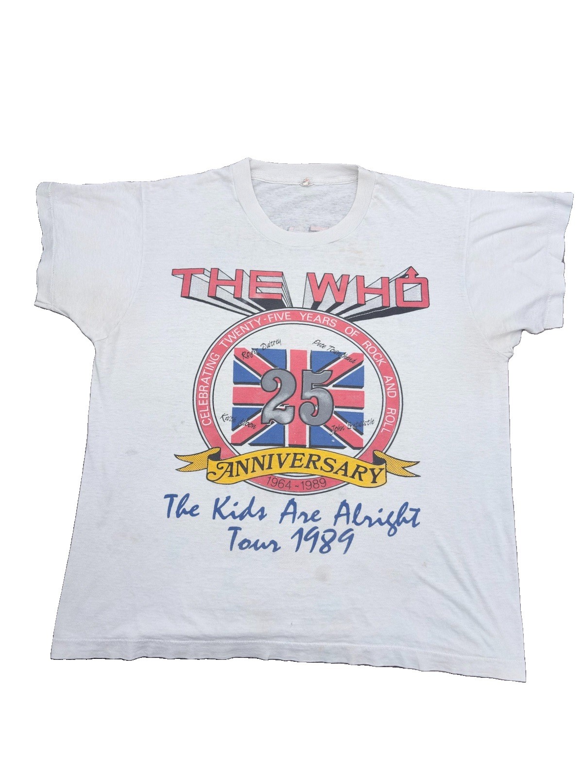 Vintage 1989 The Who 25th Anniversary Tour T-Shirt Screen Stars Rare Rock Grail Vintage 1989 The Who 25th Anniversary Tour T-Shirt Screen Stars Rare Rock Grail