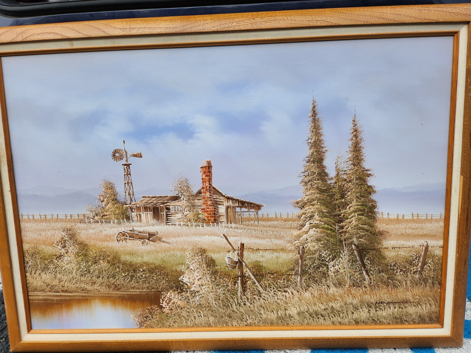 Nice Original Oil On Canvas Paints By Canadian Artist Haywood 24\ Nice Original Oil On Canvas Paints By Canadian Artist Haywood 24\
