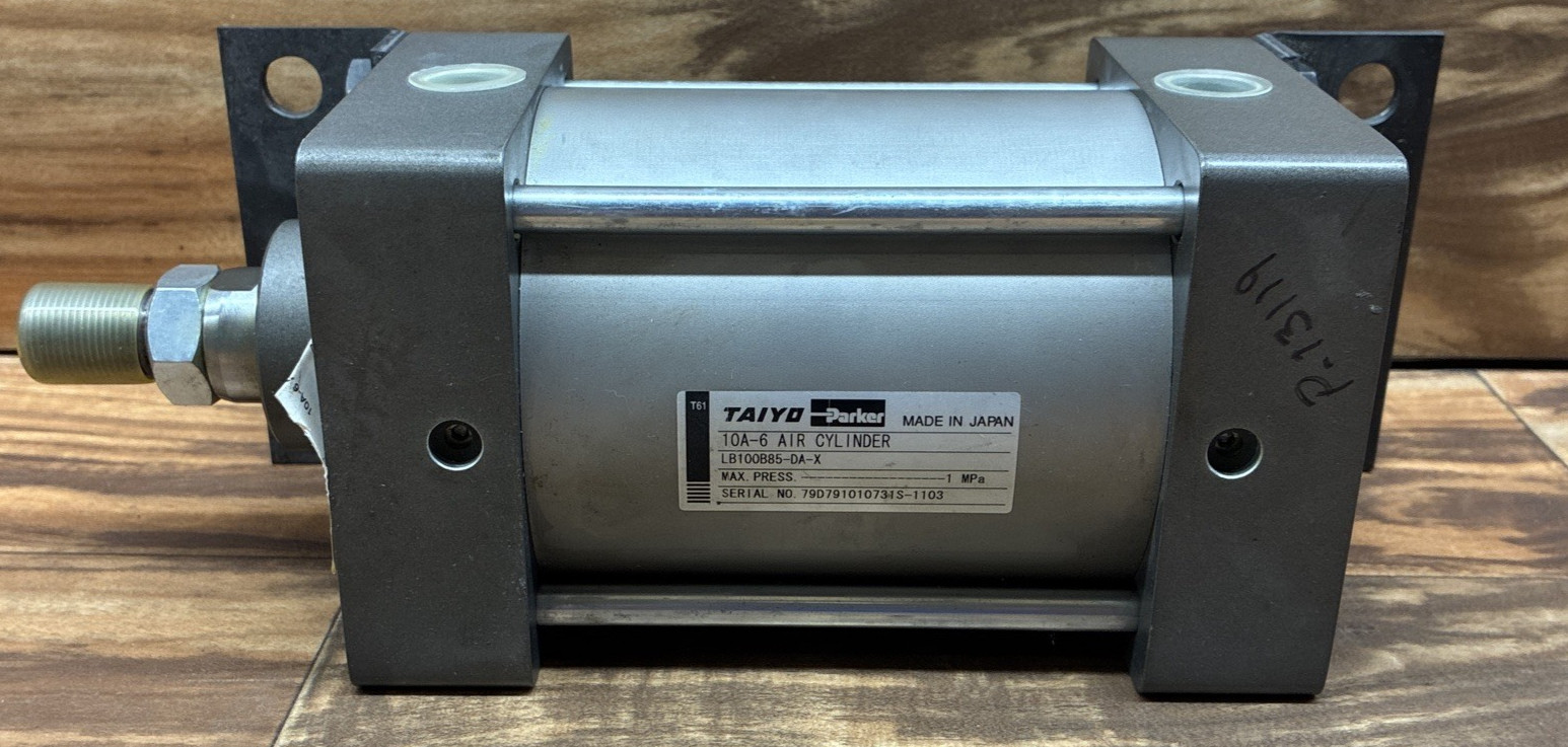 GENUINE TAIYO PARKER 10A-6 AIR CYLINDER CA125B100-AF2-Y JAPAN MADE USA STOCK GENUINE TAIYO PARKER 10A-6 AIR CYLINDER CA125B100-AF2-Y JAPAN MADE USA STOCK