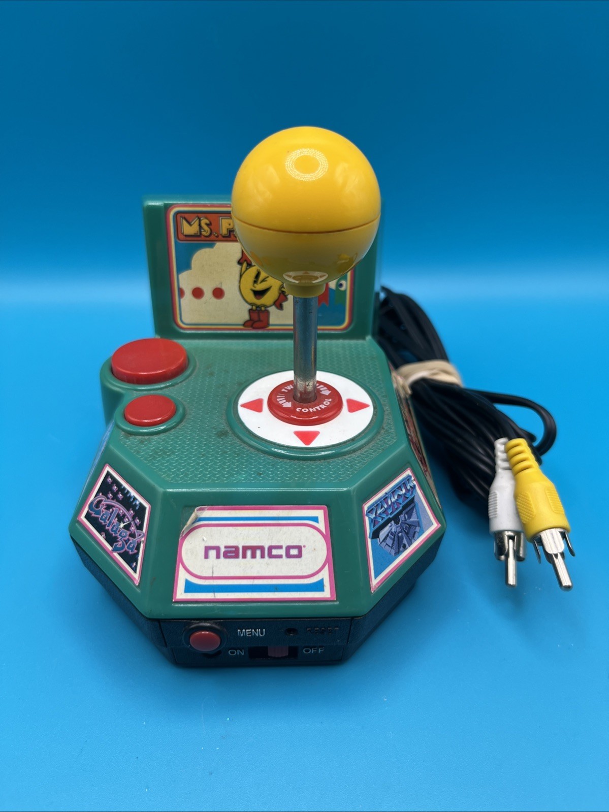 Namco Ms. Pac-Man 5 in 1 Plug N Play TV Joystick Arcade Game Tested Working Namco Ms. Pac-Man 5 in 1 Plug N Play TV Joystick Arcade Game Tested Working