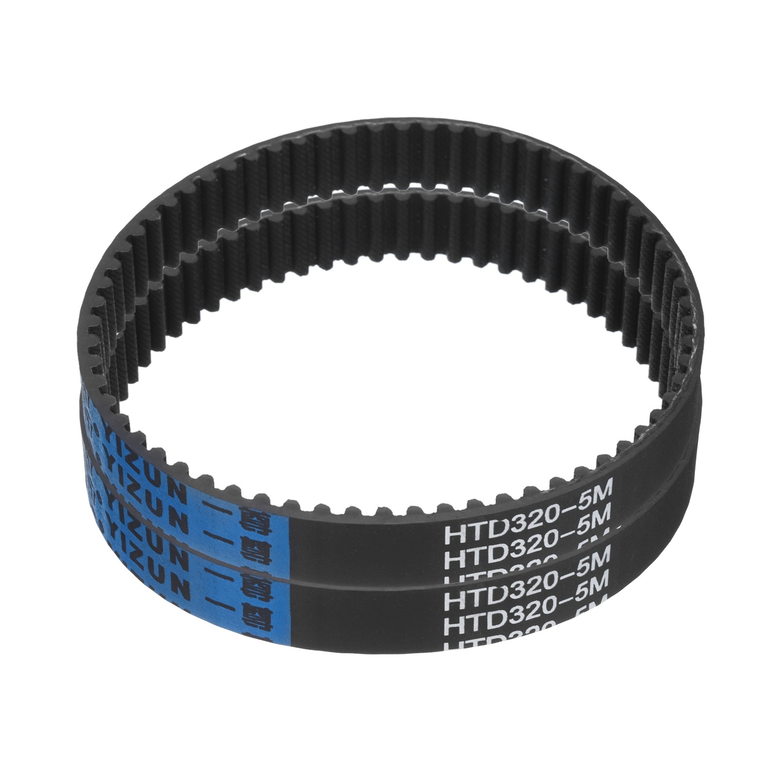 2pcs HTD-5M Rubber Timing Belt 64 Teeth 320mm Pitch Length x 15mm Width