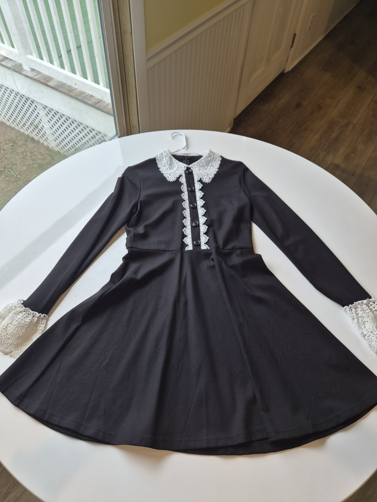 Killstar Blessed Be Wednesday Addams-Style Dress Size L Killstar Blessed Be Wednesday Addams-Style Dress Size L