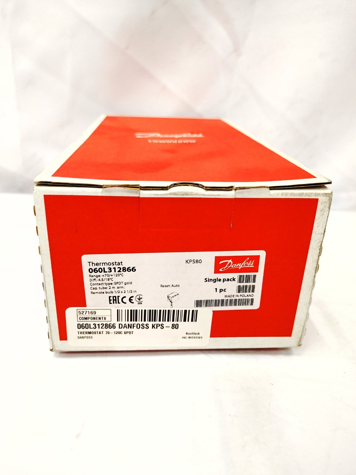 DANFOSS 060L312866 Thermostat KPS-80