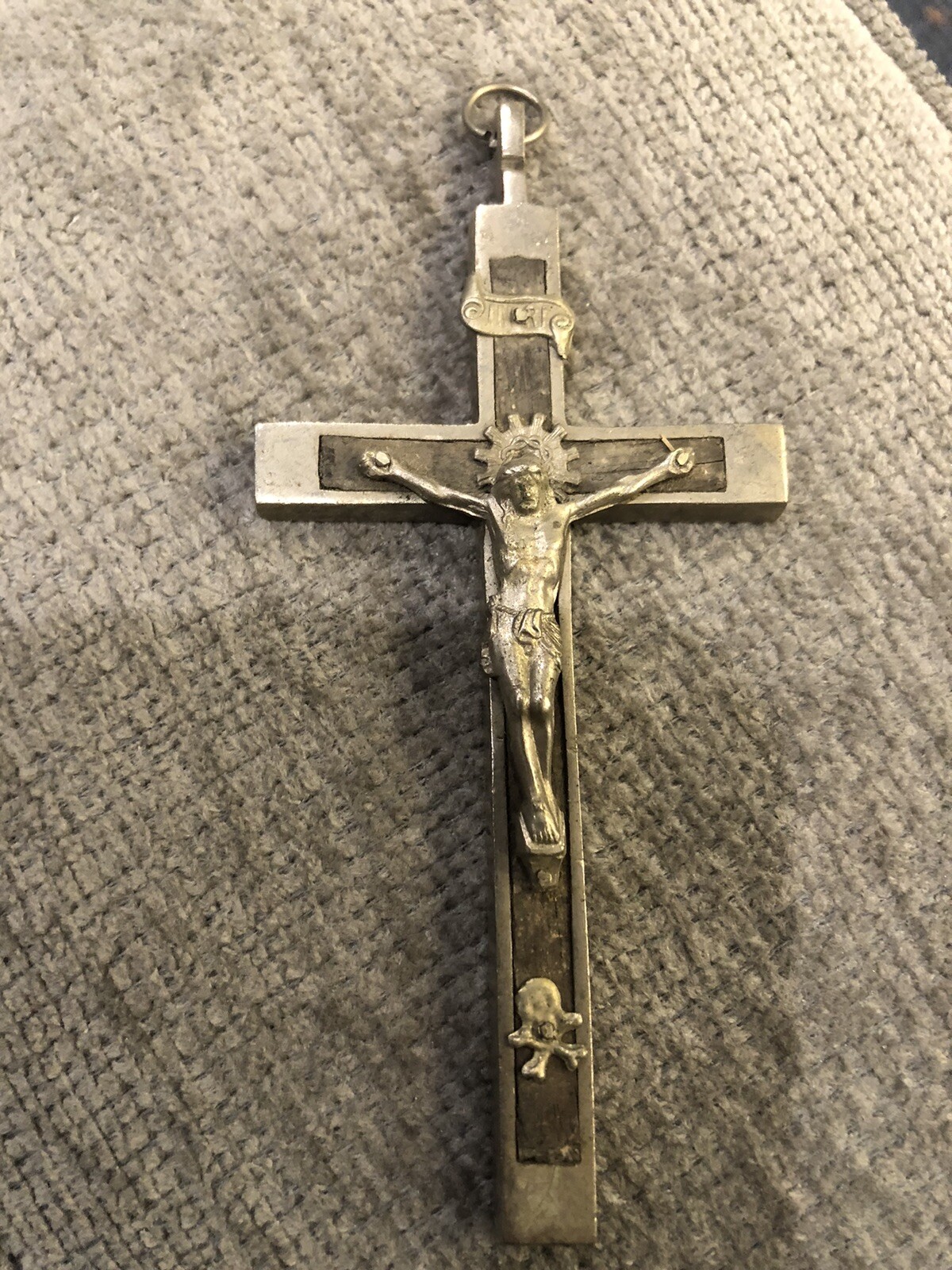 Vintage Catholic Chapel 5” Ebony And Nickle Nuns Crucifix Vintage Catholic Chapel 5” Ebony And Nickle Nuns Crucifix
