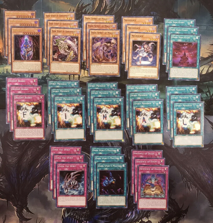 🔥 YUGIOH DESTINY BOARD 39x Card Deck Core LDS3 DARK NECROFEAR ULTRA 🔥