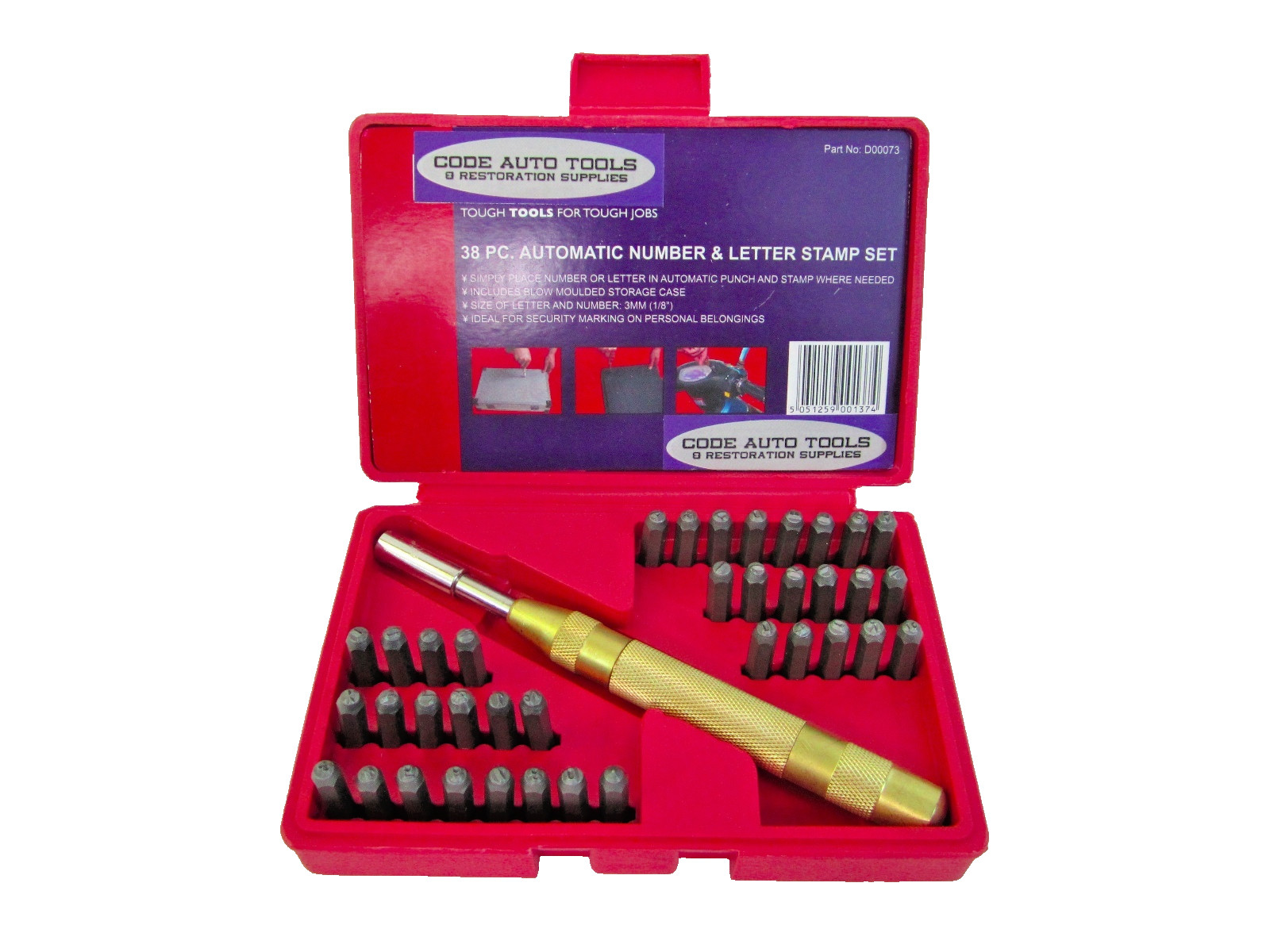 38Pc Number and Letter Stamping Set 38Pc Number and Letter Stamping Set