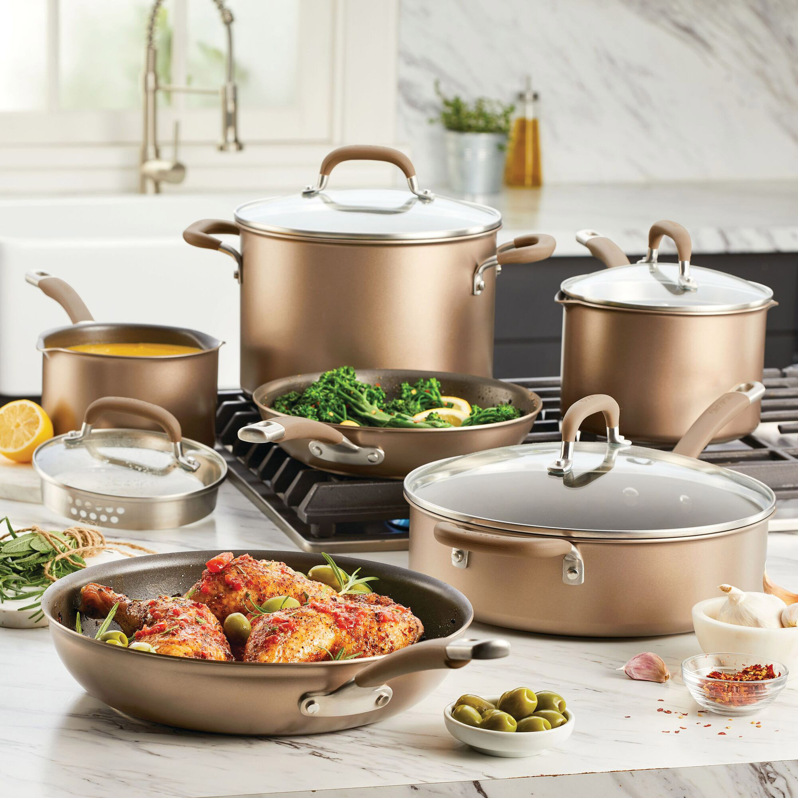 Circulon Premier Professional 10-piece Non-Stick Cookware Set Anodized Aluminum