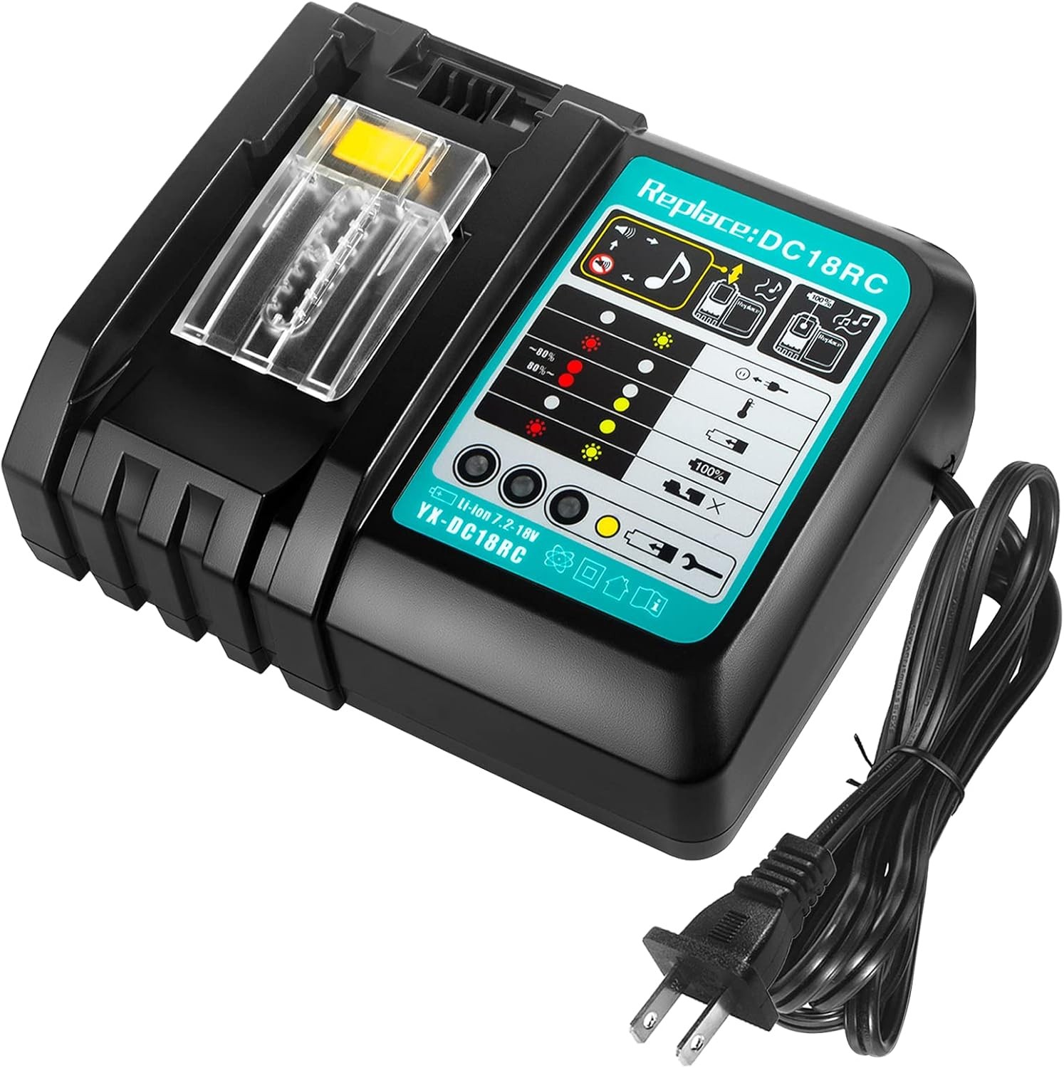 3.0A 18V Rapid Li-ion DC18RC Charger for Makita All 7.2V-18V LXT Lithium Battery 3.0A 18V Rapid Li-ion DC18RC Charger for Makita All 7.2V-18V LXT Lithium Battery