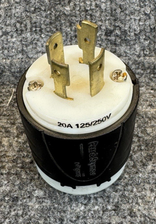 P&S L1420-P Twist Turn 20A Locking Connector Plug L14-20P 125/250V Industrial