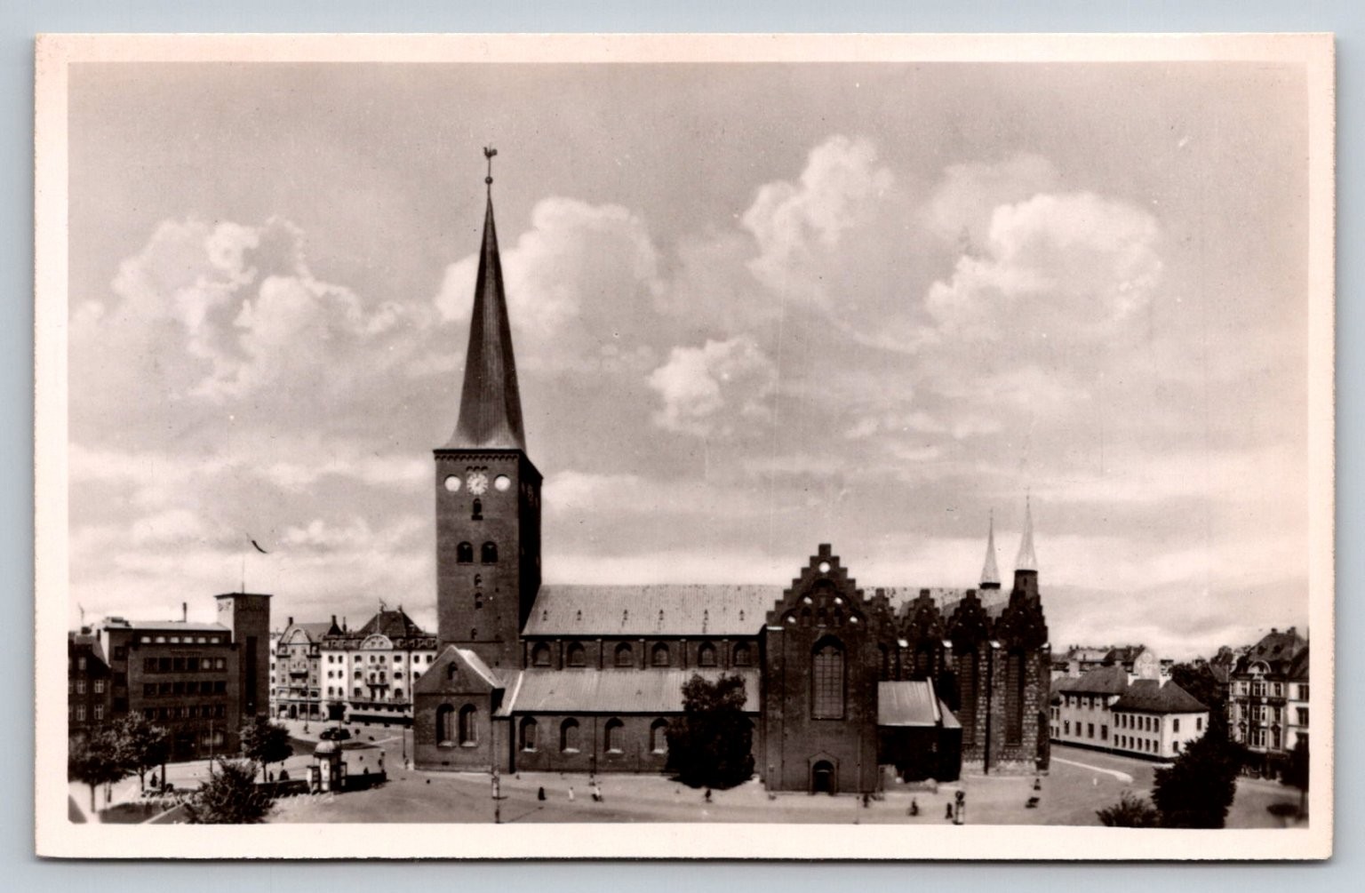 Aarhus Cathedral Denmark RPPC Vintage Postcard Stenders Forlag Aarhus Cathedral Denmark RPPC Vintage Postcard Stenders Forlag