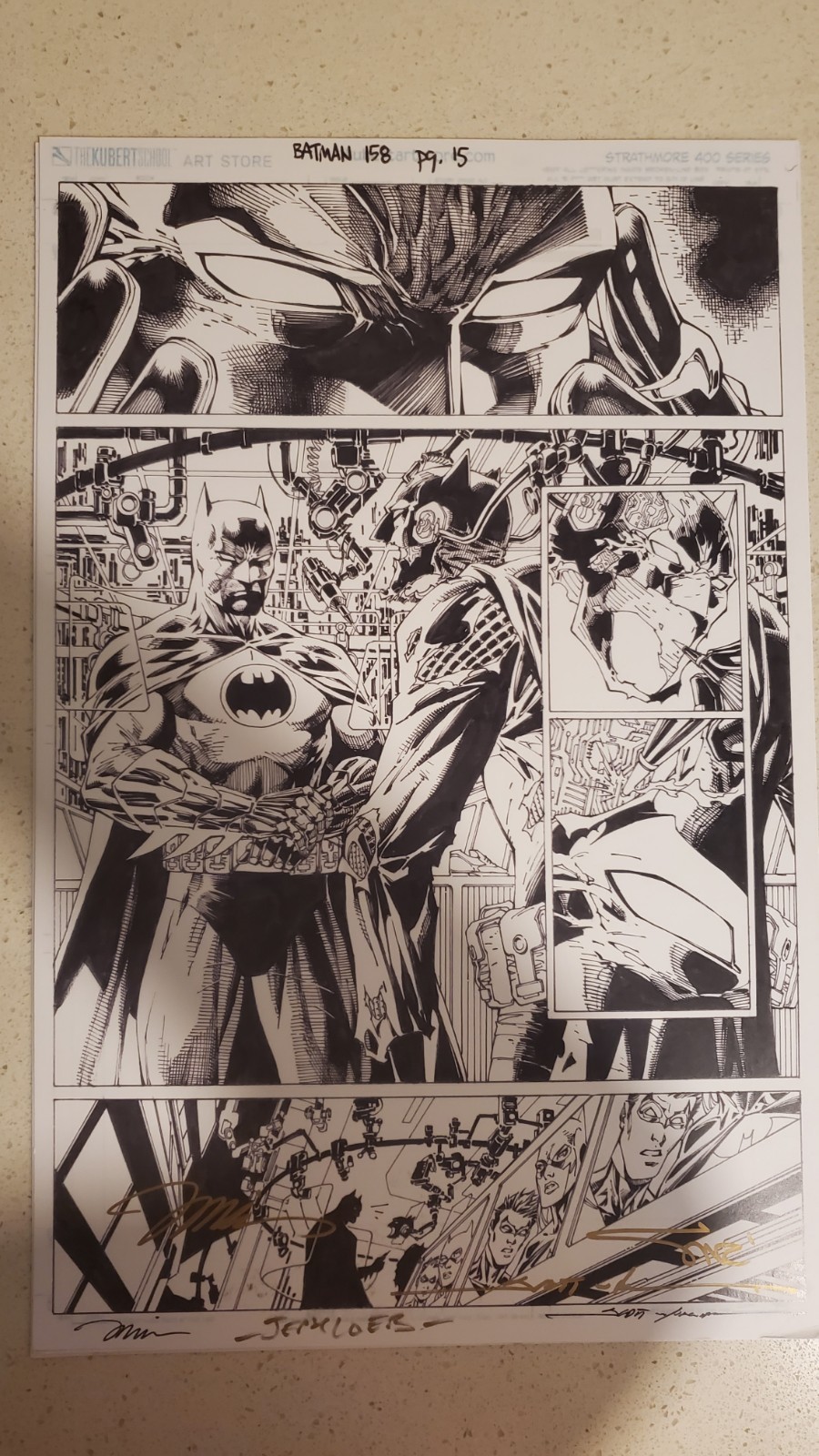 BATMAN HUSH 2 ART PRINT (11X17) 4x SIGNED BY JIM LEE AND TEAM @ SDCC - CHARITY BATMAN HUSH 2 ART PRINT (11X17) 4x SIGNED BY JIM LEE AND TEAM @ SDCC - CHARITY