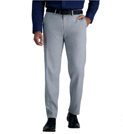 Haggar Men\'s Comfort Performance Straight Fit Dress Pant Gray Size 38x34 Haggar Men\'s Comfort Performance Straight Fit Dress Pant Gray Size 38x34