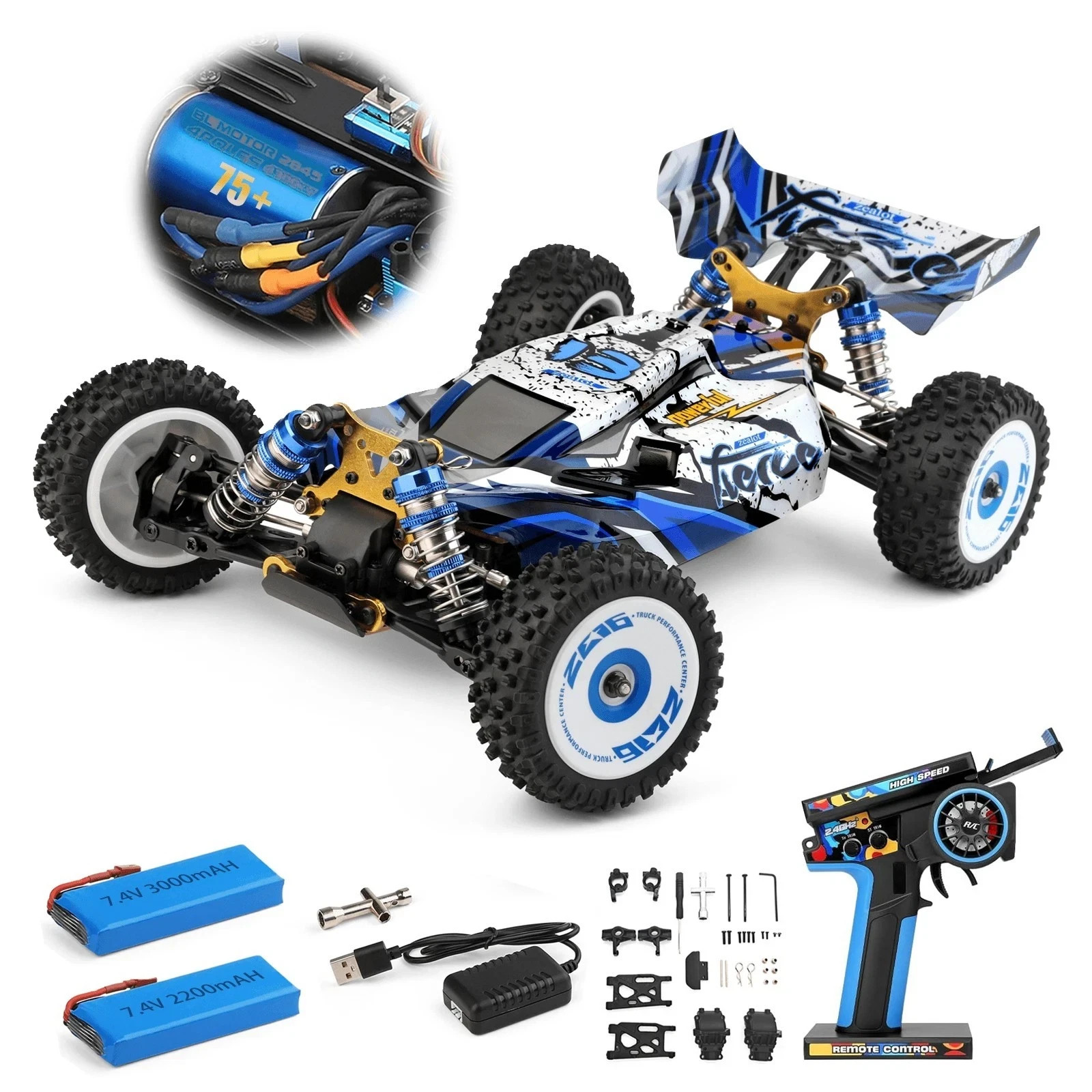 WLtoys 124017(V2) Fast RC Car, 1/12 Brushless RC Car with Independent ESC;75km/h WLtoys 124017(V2) Fast RC Car, 1/12 Brushless RC Car with Independent ESC;75km/h