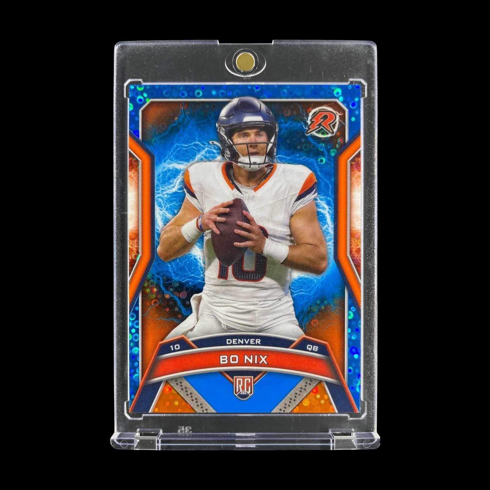 BO NIX RARE ROOKIE BLUE DISCO REFRACTOR HOLO CARD 2024 Topps Chrome - Broncos
