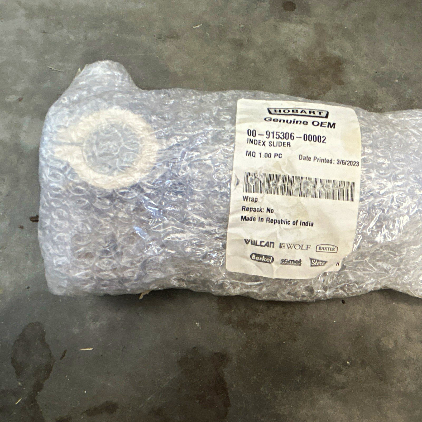 Hobart Genuine OEM Body Component Reducer MPN 00-915306-00002 Hobart Genuine OEM Body Component Reducer MPN 00-915306-00002