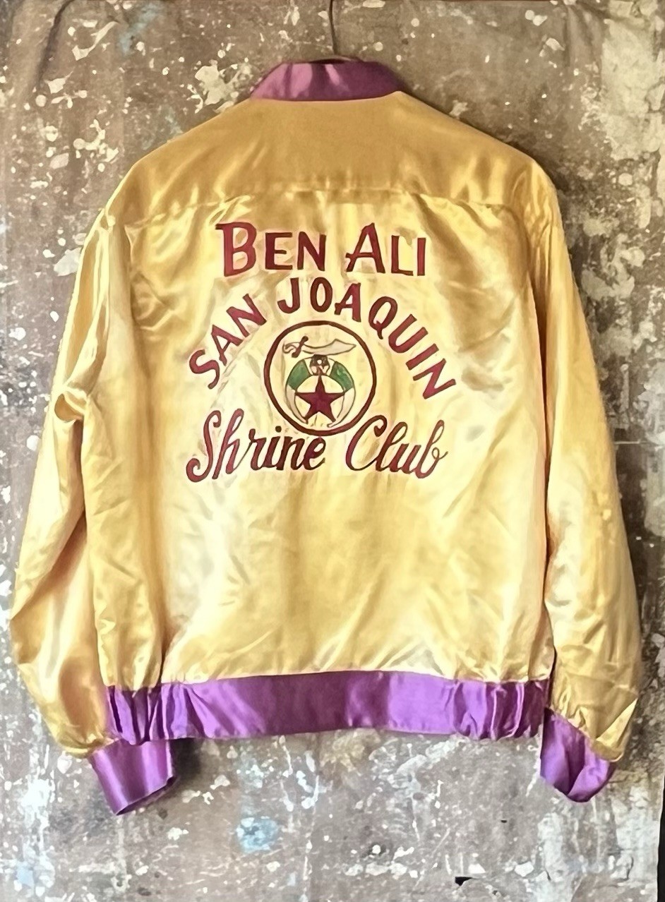 Vintage 1940’s Satin Bowling embroidered Two Tone Jacket Conmar Autograph L Vintage 1940’s Satin Bowling embroidered Two Tone Jacket Conmar Autograph L